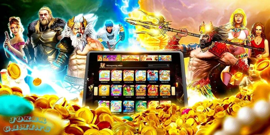 :
joker slot game ประเภทเกมยอดนิยม แสดงบนแท็บเล็ตพร้อมตัวละครหลากหลายธีม เทพเจ้า นักรบ เหรียญทอง joker slot game ครบทุกประเภท กราฟิกสวย รางวัลแตกง่าย